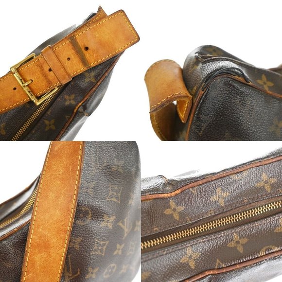 LOUIS VUITTON Croissant GM Shoulder Bag Monogram Leather Brown M51511 35YC109 - Picture 9 of 14